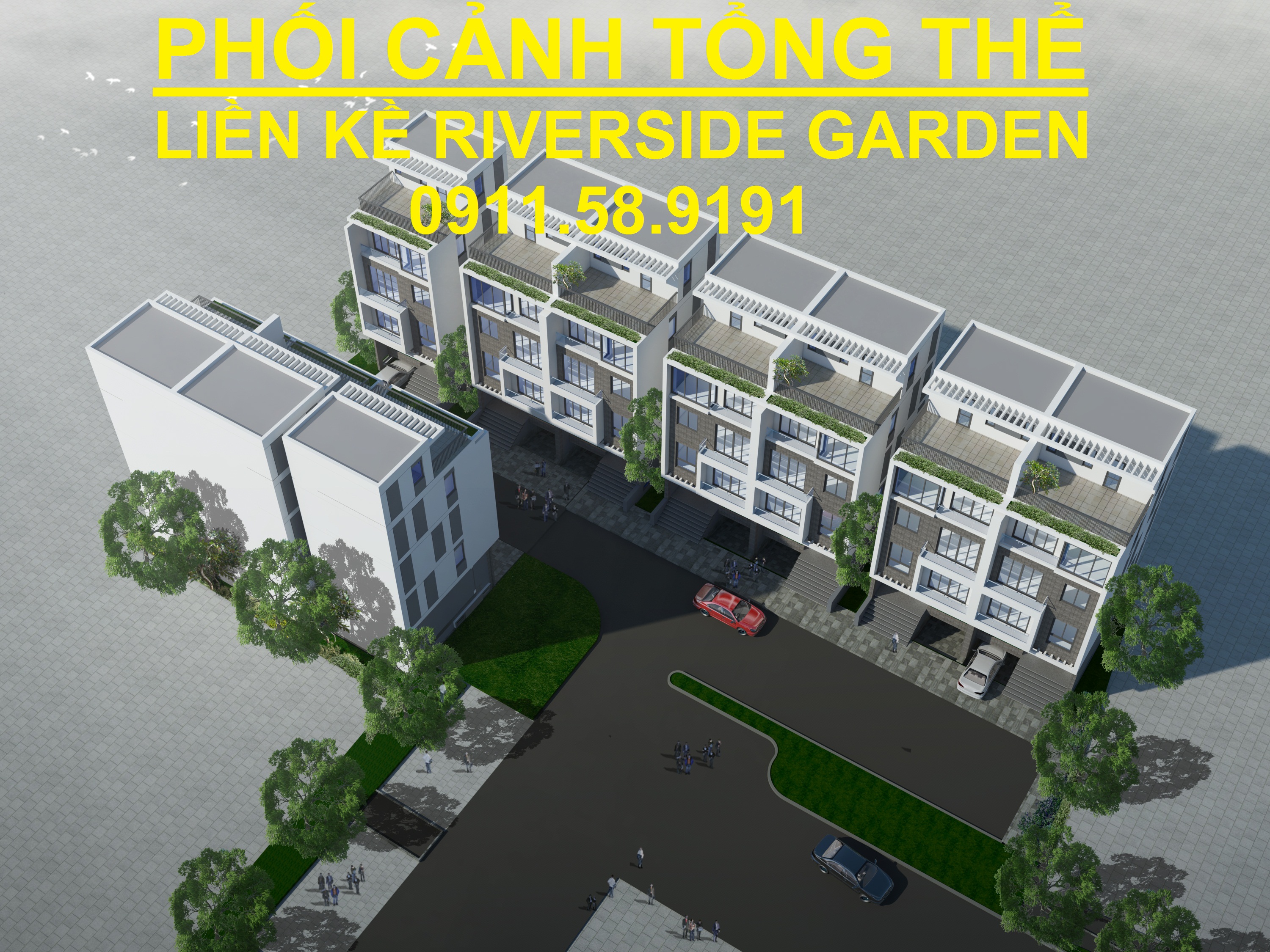 Khu Biệt thự Liền kề Dự án Riverside Garden 349 Vũ Tông Phan