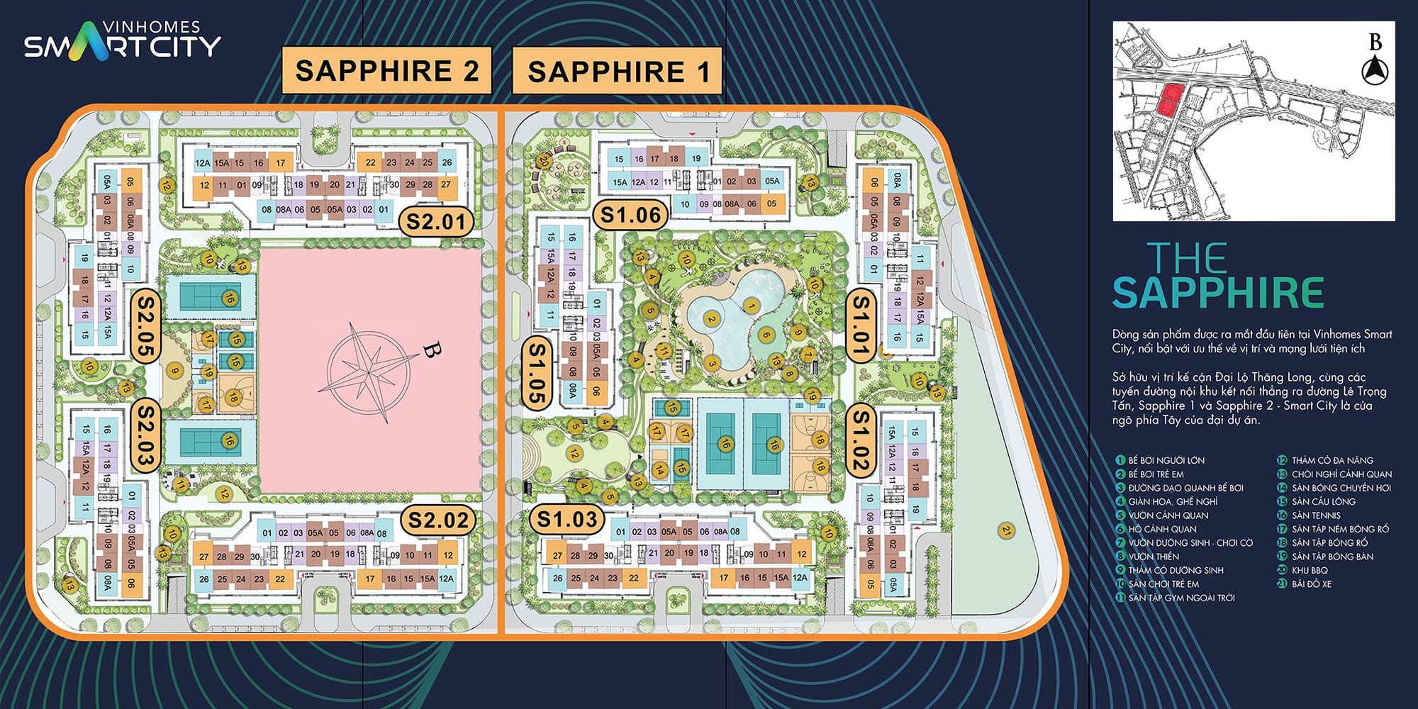 The Sapphire 1 & 2 Vinhomes Smart City