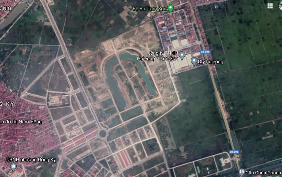 Google Maps cập nhật Mặt bằng Dự án Nam Hồng Garden - Từ Sơn Garden City