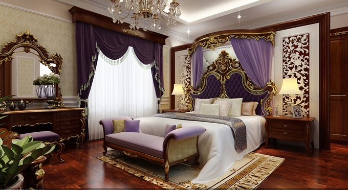 Phòng ngủ Master tại King Palace 108 Nguyễn Trãi