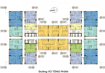 Căn hộ 2 phòng ngủ Chung cư Riverside Garden thiết kế rất đẹp