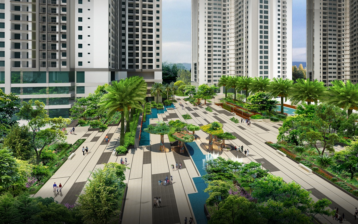 Dự án Chung cư Goldmark City nổi bật với không gian xanh mát trong lành
