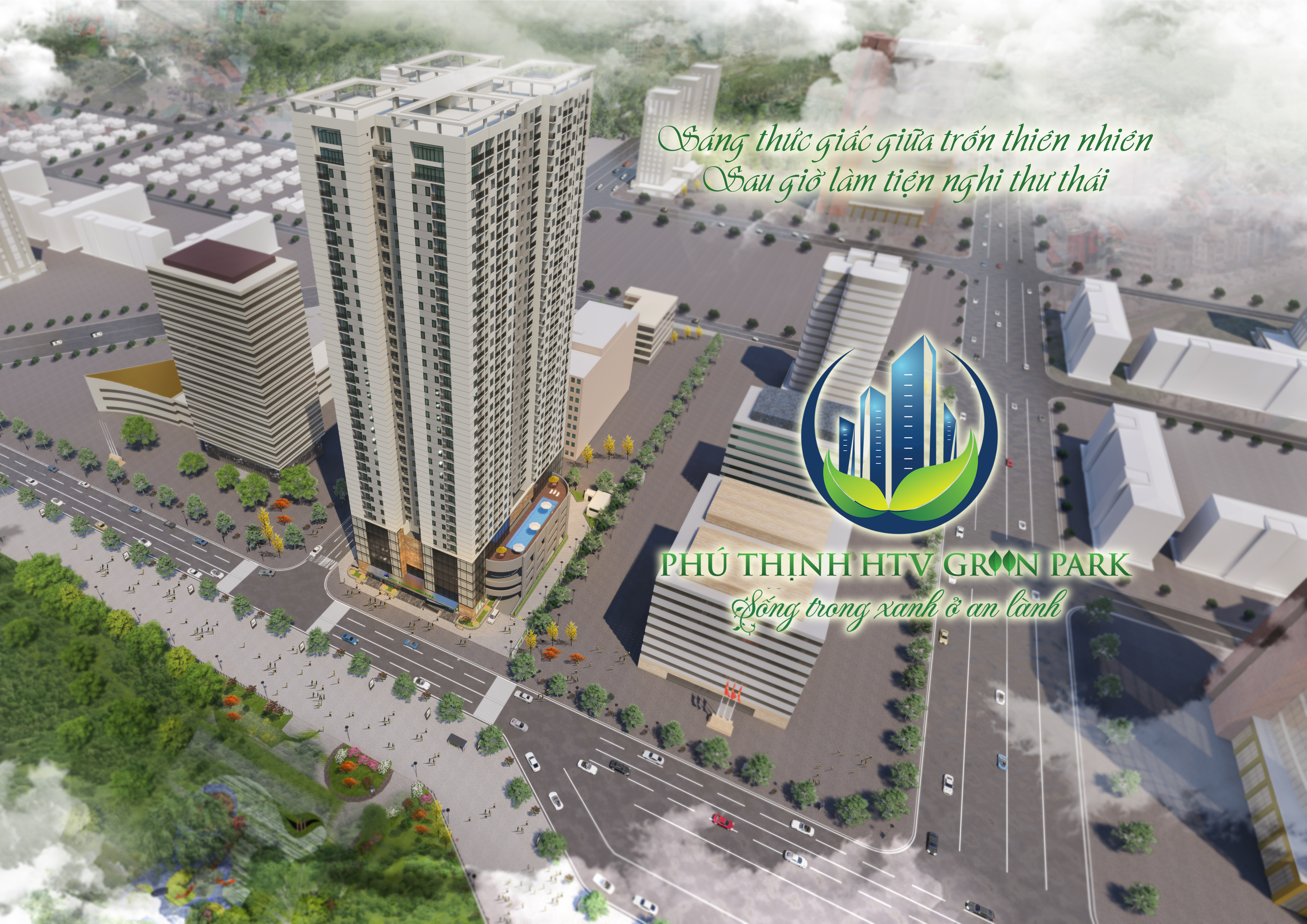 Phối cảnh Dự án Chung cư Phú Thịnh HTV Complex - Phú Thịnh Green Park
