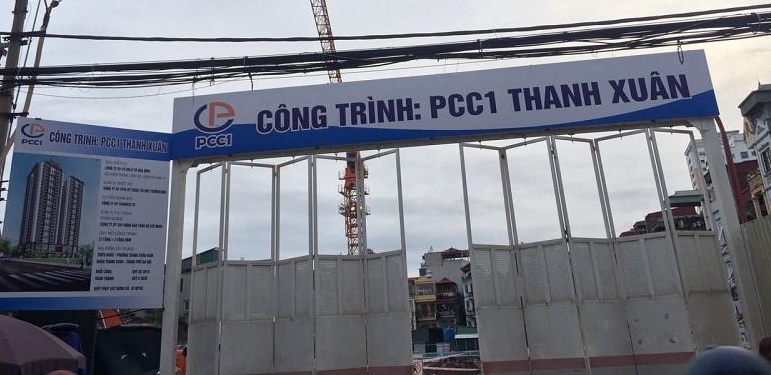 Công trường Dự án PCC1 Thanh Xuân 44 Triều Khúc