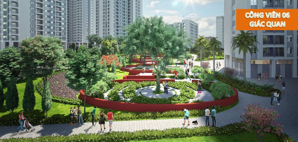 Cảnh quan đậm chất Ecolife dự án Hồng Hà Eco City Từ Hiệp