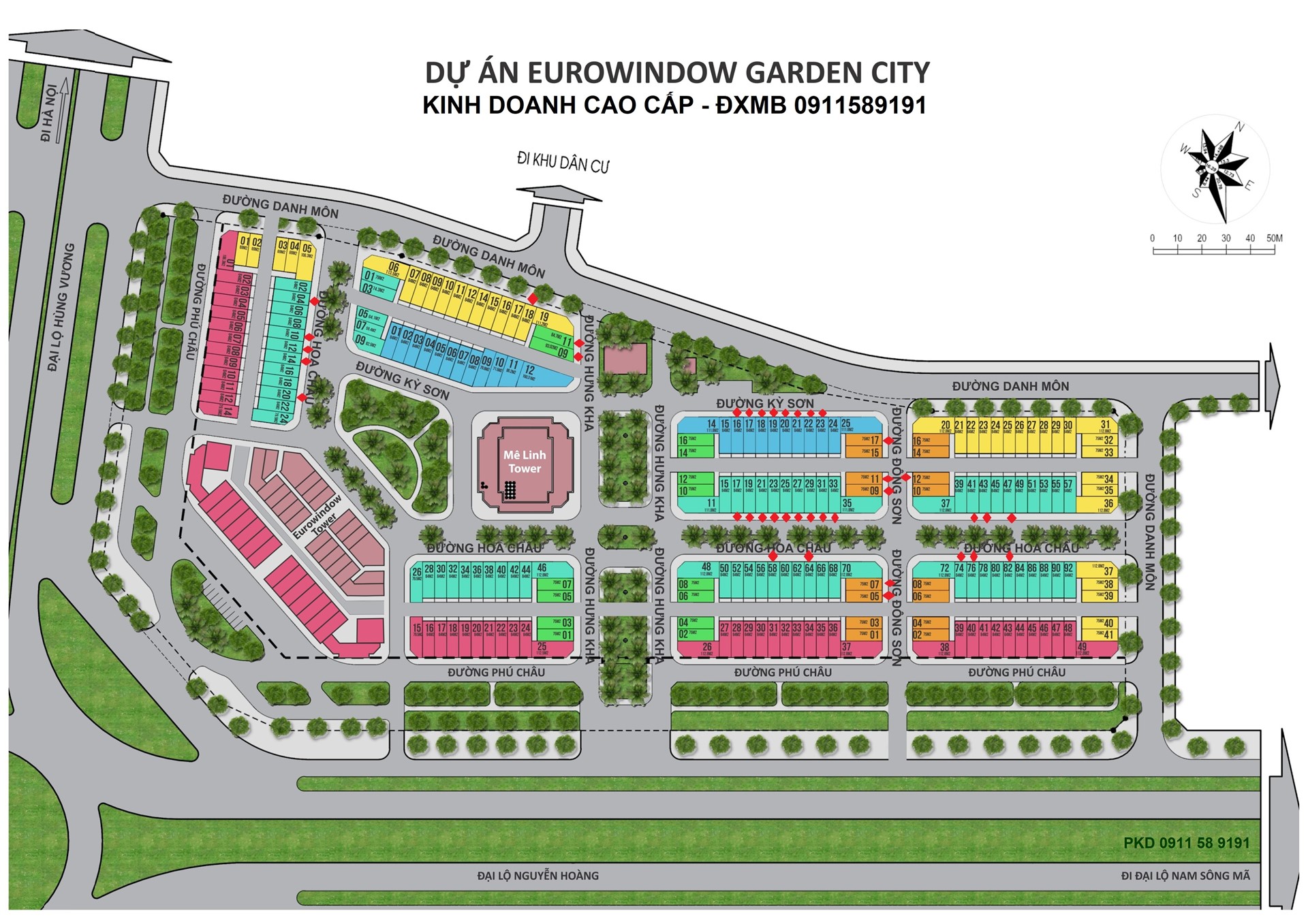 Mặt bằng Dự án Eurowindow Park Garden City Thanh Hóa 2021