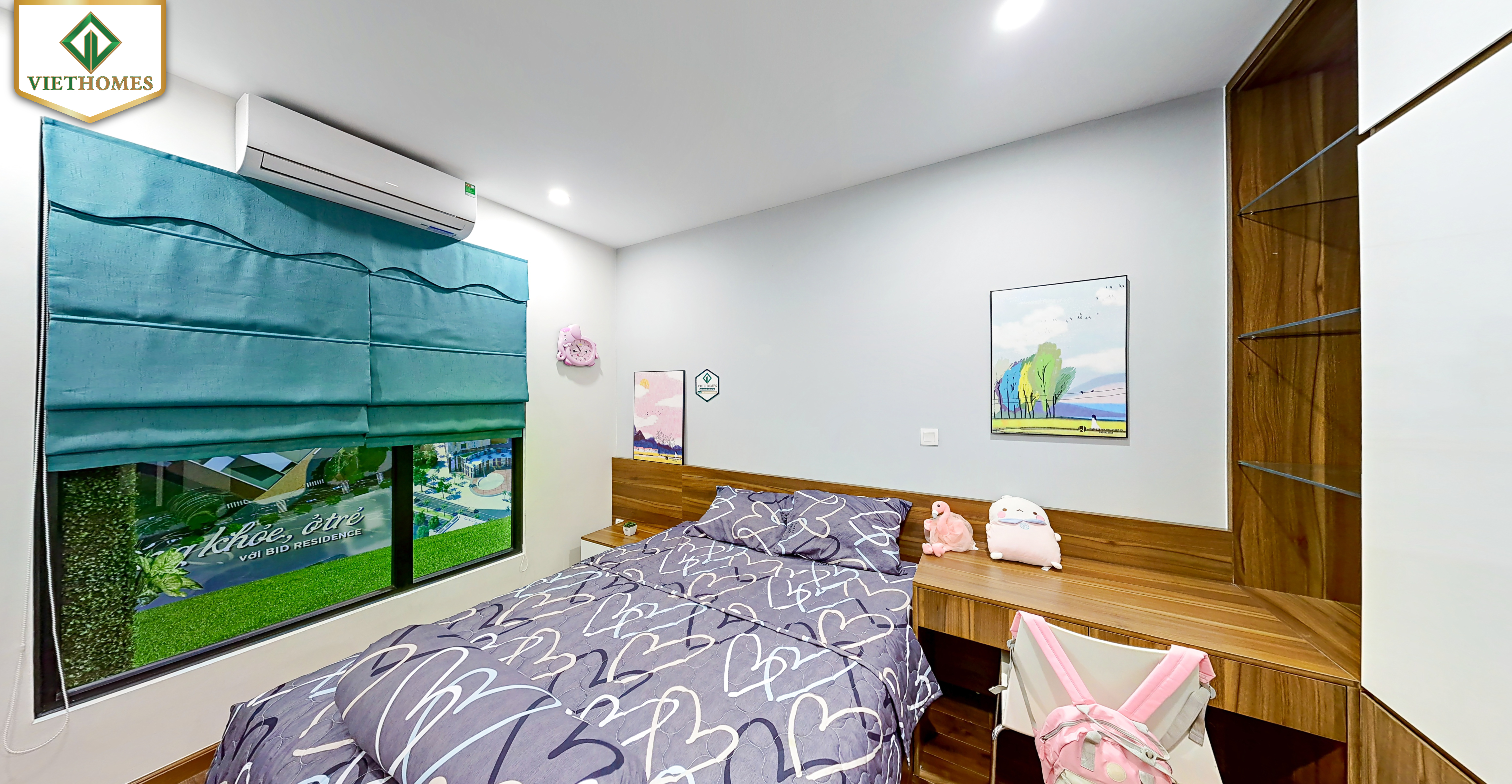Phòng ngủ nhỏ Nhà mẫu B03 Dự án BID Residence diện tích 107,9m2
