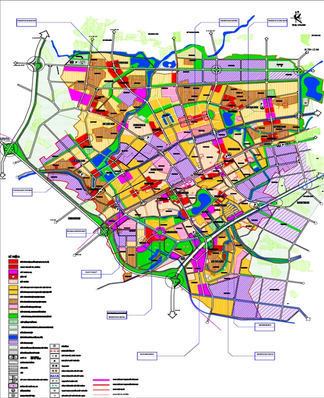 Bản đồ Quy hoạch Sử dụng đất TP Từ Sơn 2020 - 2030 Bắc Ninh