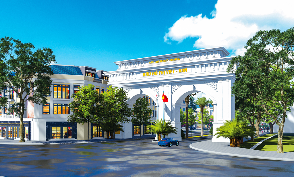 Cổng chào Khu đô thị Việt Hàn - Việt Hàn City Phổ Yên 2021