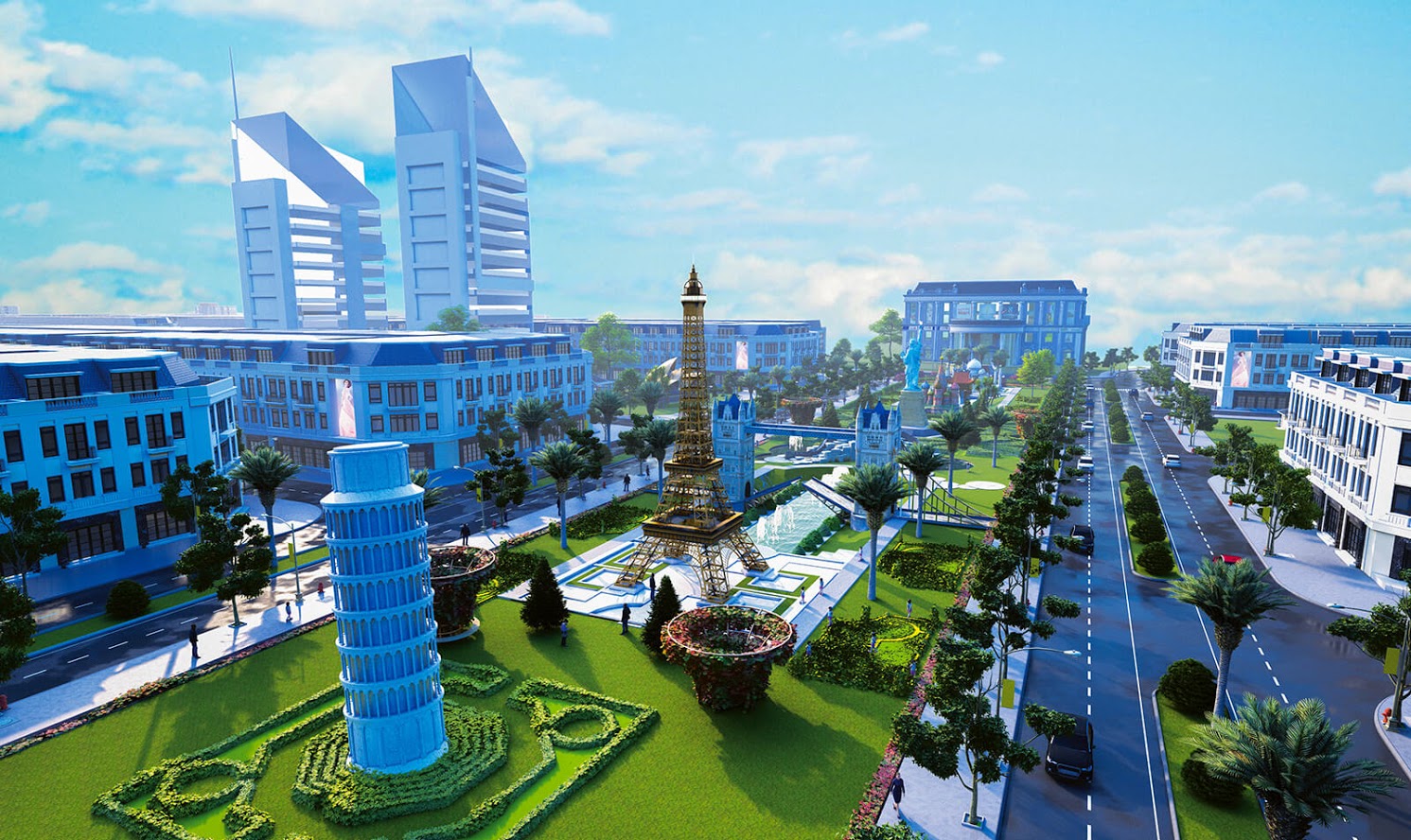 Quảng trường kỳ quan thế giới Việt Hàn City Thái Nguyên