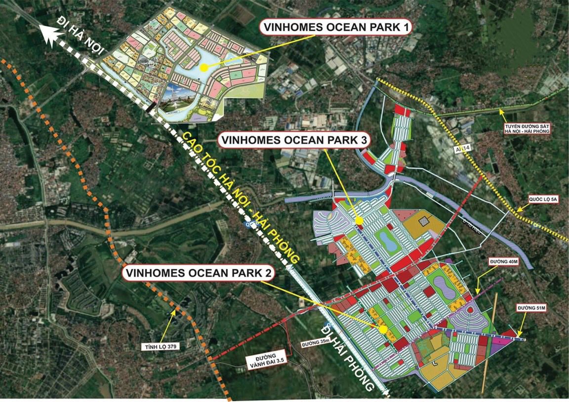 Vinhomes Ocean Park 3 - The Crown trung tâm siêu quần thể 1,200 ha