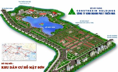 Khu đô thị Hồ Mật Sơn Thành phố Chí Linh Hải Dương 41 hecta