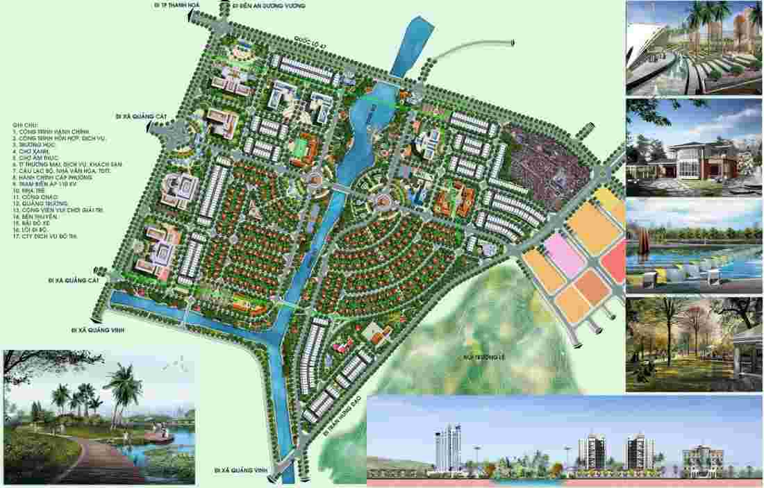 Tổng mặt bằng Dự án Khu đô thị Sinh thái Sông Đơ - Sầm Sơn