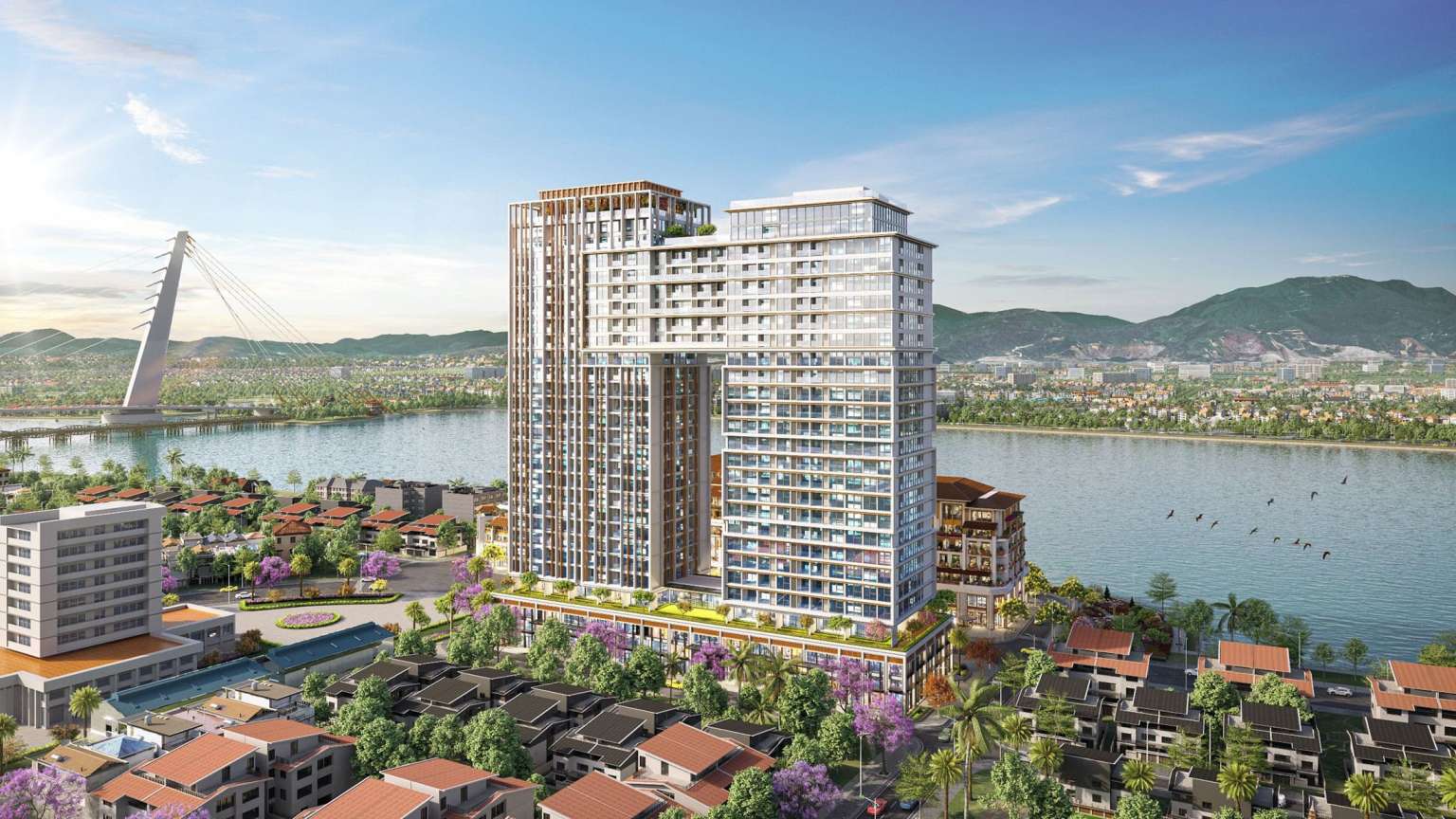 Sun Ponte Residence Đà Nẵng tháp 26 tầng với 495 căn hộ cao cấp