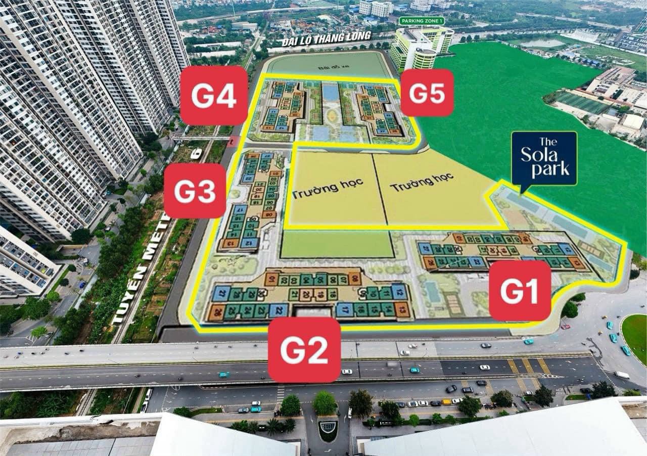 The Sola Park án ngữ giao lộ Hoàng Kim trái tim dự án Vinhomes Smart City