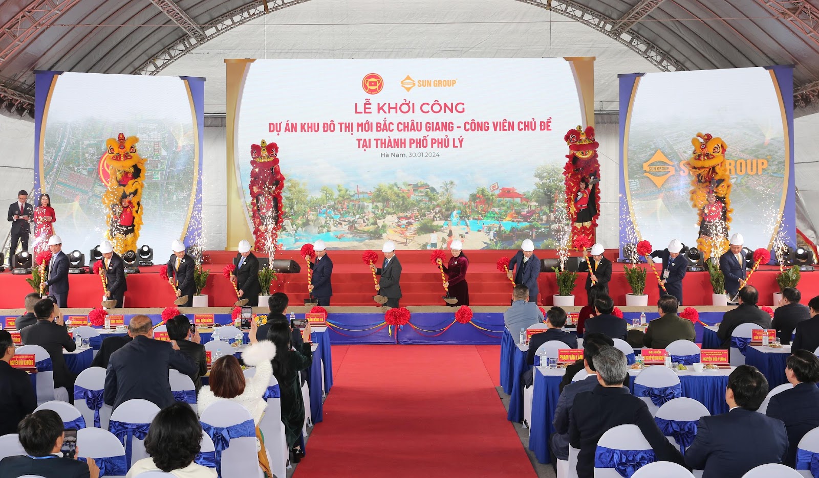 Lễ Khởi công Dự án KĐT mới Bắc Châu Giang - Công viên Chủ Đề