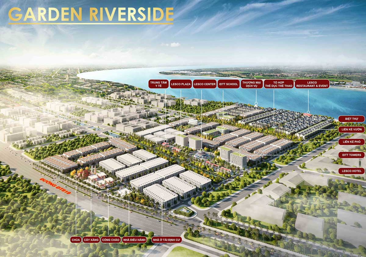 Hệ thống tiện ích đầy đủ, chất lượng cao tại Dự án Garden Riverside Thủ Thừa