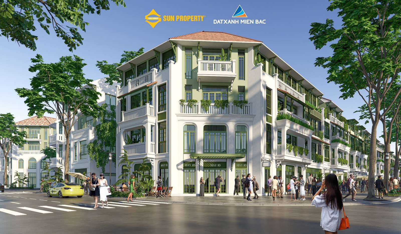 Townhouse mặt tiền 4m - 8m Dự án Sun Urban City Hà Nam