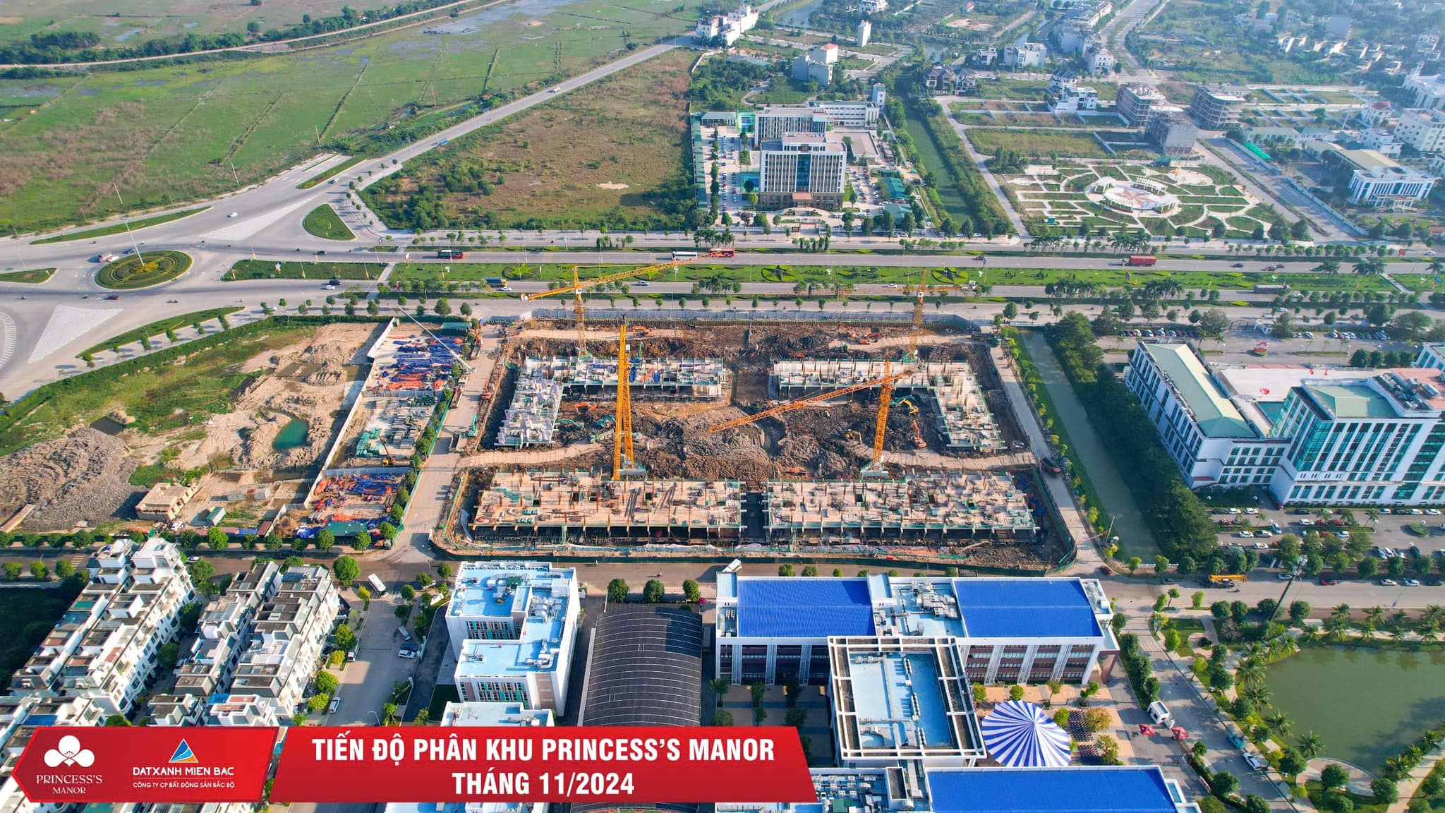 Tiến độ phân khu Princess's Manor tháng 11/2024