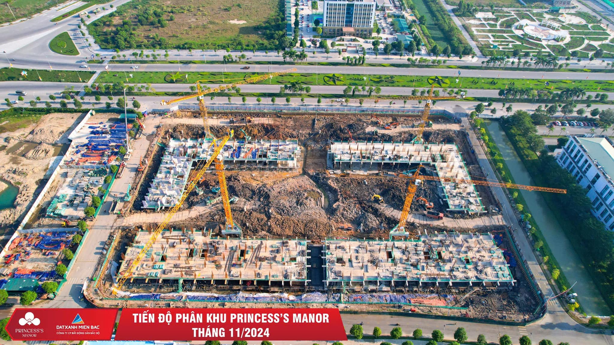 Tiến độ phân khu Princess's Manor tháng 11/2024