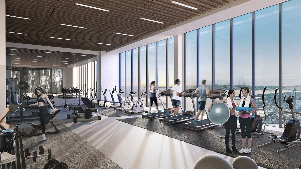 Phòng tập Gym sở hữu tầm view đắt giá