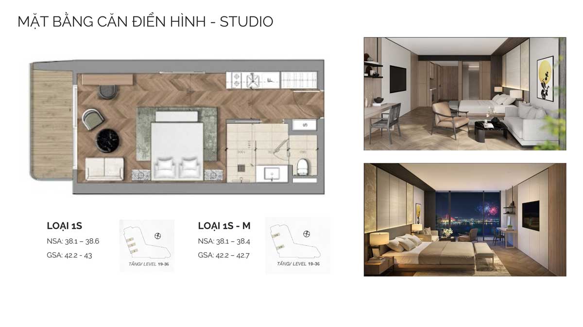 Thiết kế căn hộ Studio Nobu Đà Nẵng