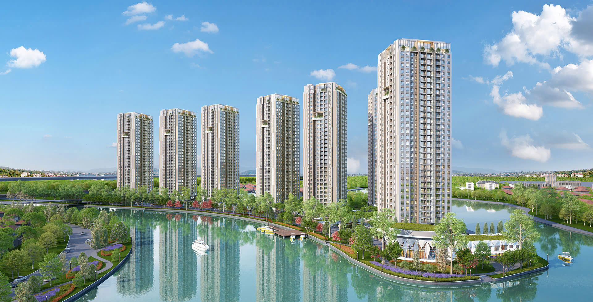 Tổ hợp 12 Tòa căn hộ chung cư cao cấp DXH Riverside Thủ Đức TP Hồ Chí Minh