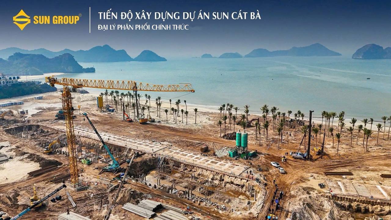 Cập nhật Tiến độ xây dựng Dự án Xanh Island Cát Bà tháng 2/2025