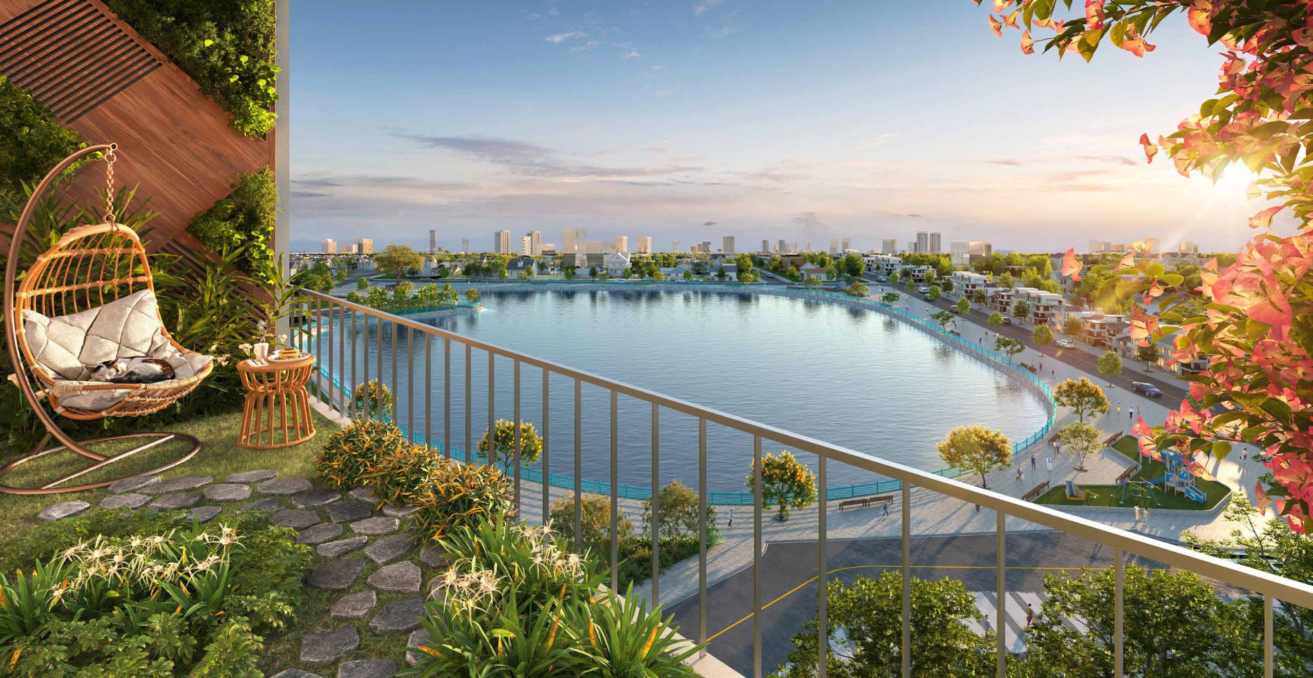 Tầm view đắt giá từ căn hộ chung cư Diamond Hill Thái Nguyên