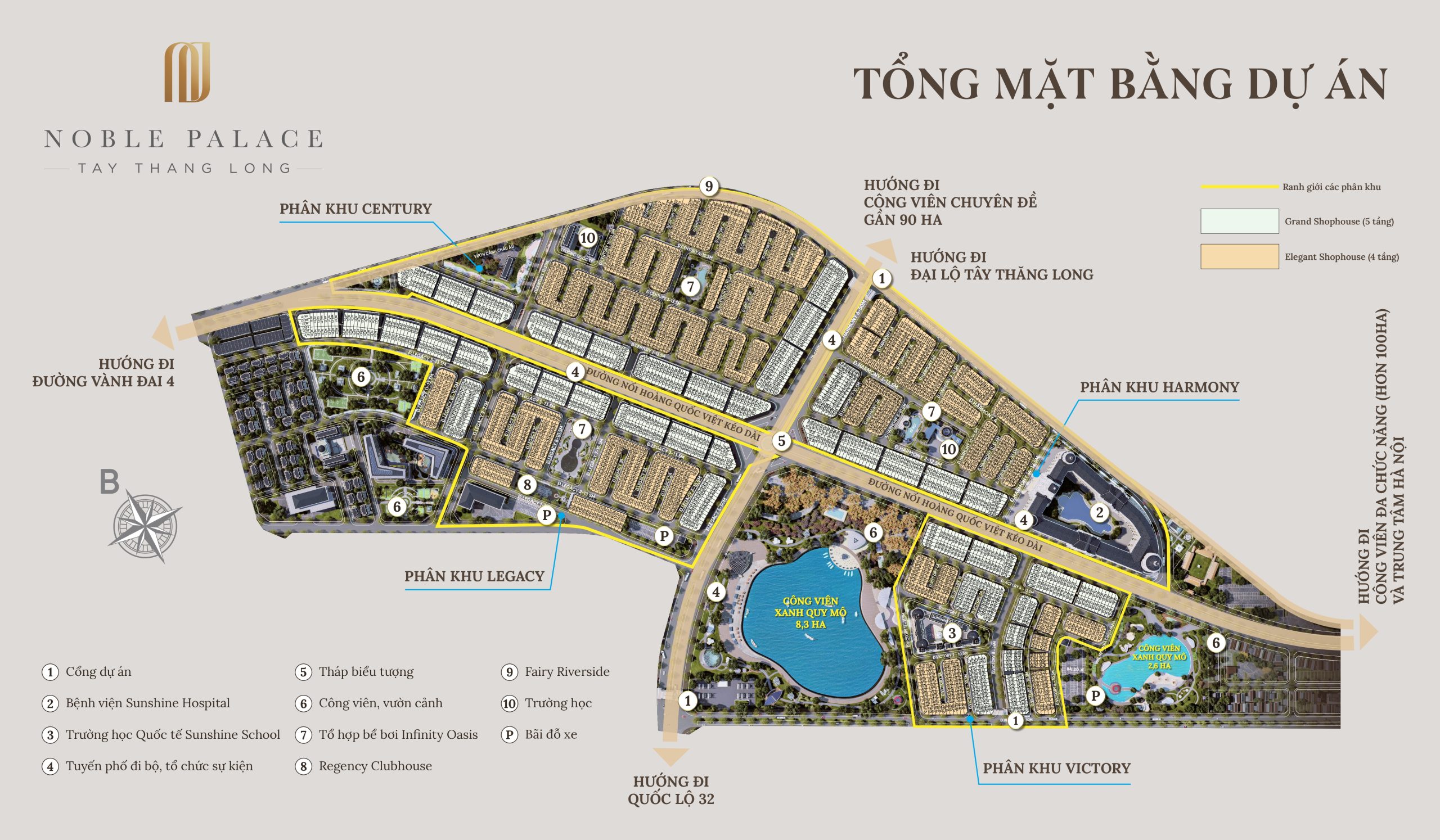 Tổng mặt bằng Dự án Noble Palace Tây Thăng Long 2025