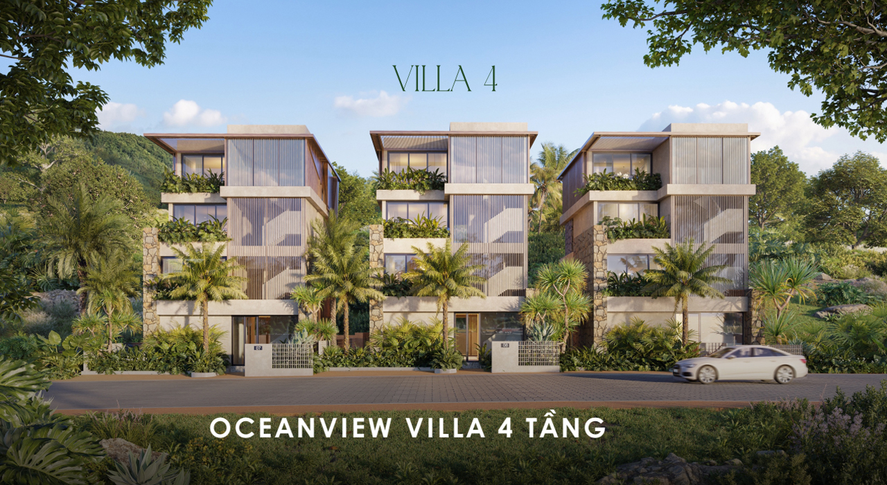 Ocean View Villa 4 Tầng - Thiết kế Villa 4
