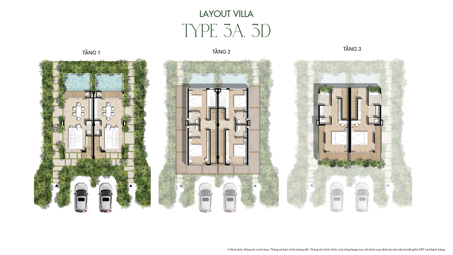 La Tiên Villa - Layout Type 3A, 3D