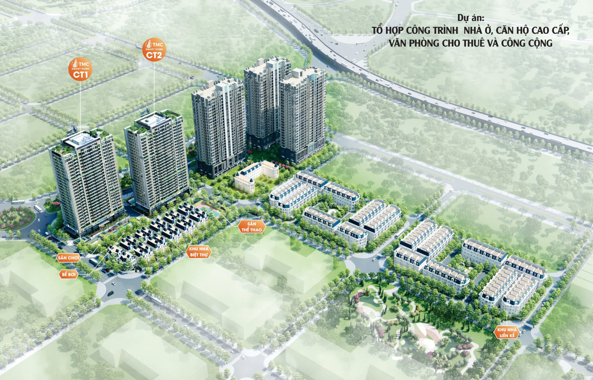 Phối cảnh Tổng thể Dự án TMC Smart Home Tây Hồ Tây