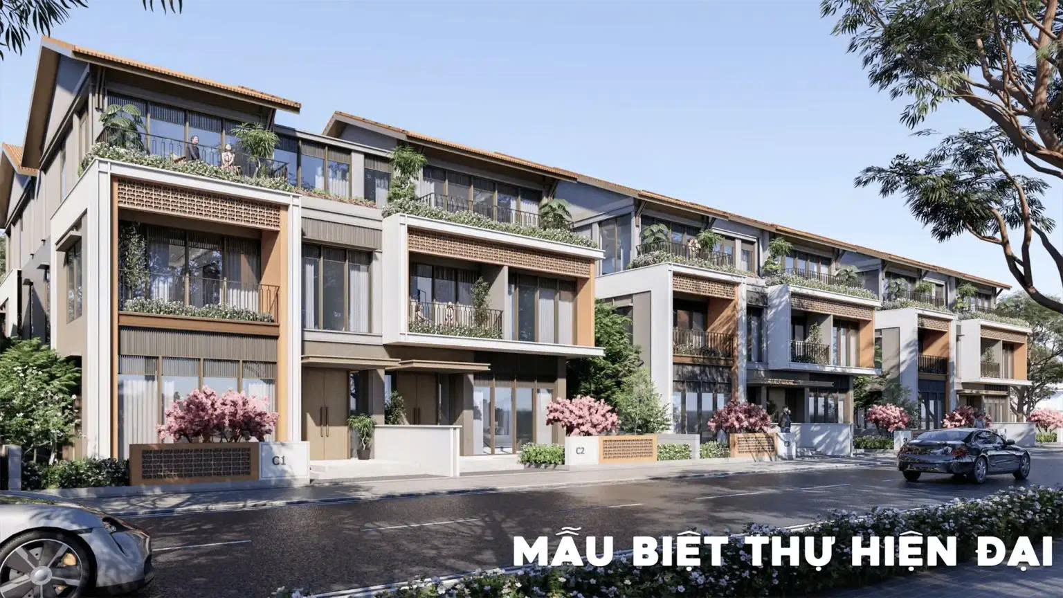 Mẫu biệt thự cổ hiện đại Sun Charmora City