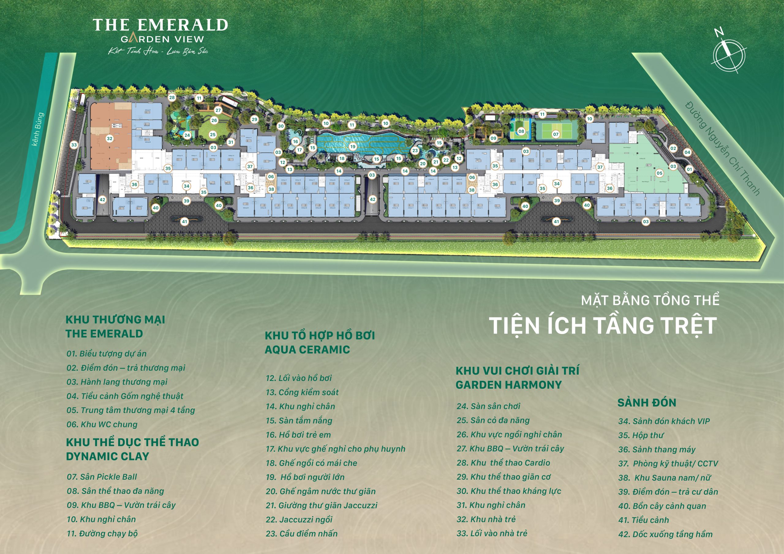 Tiện ích Dự án The Emerald Garden View Thuận An - TP.HCM