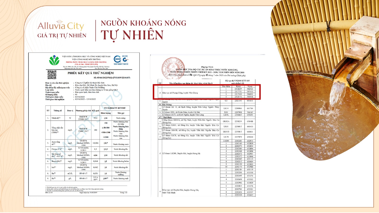 Bảo chứng | Mạch nguồn khoáng nóng tự nhiên