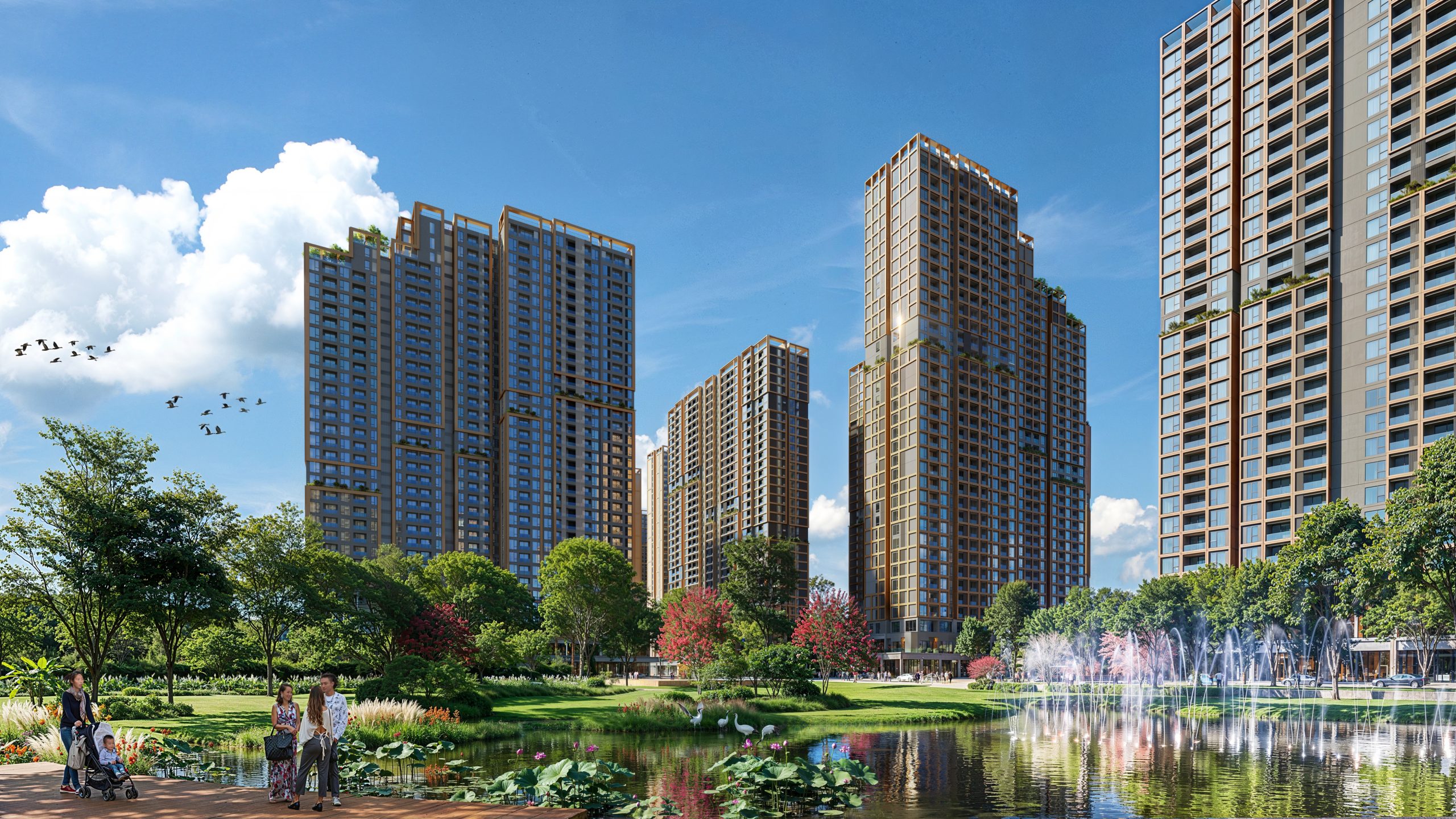The Parkland với 09 tòa cao 35 tầng, cung cấp ra thị trường hơn 5.000 căn hộ