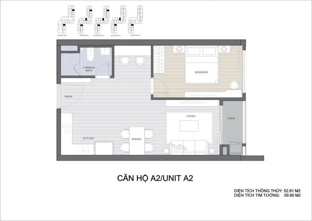 Căn hộ 1 Phòng Ngủ Ambience Hải Phòng