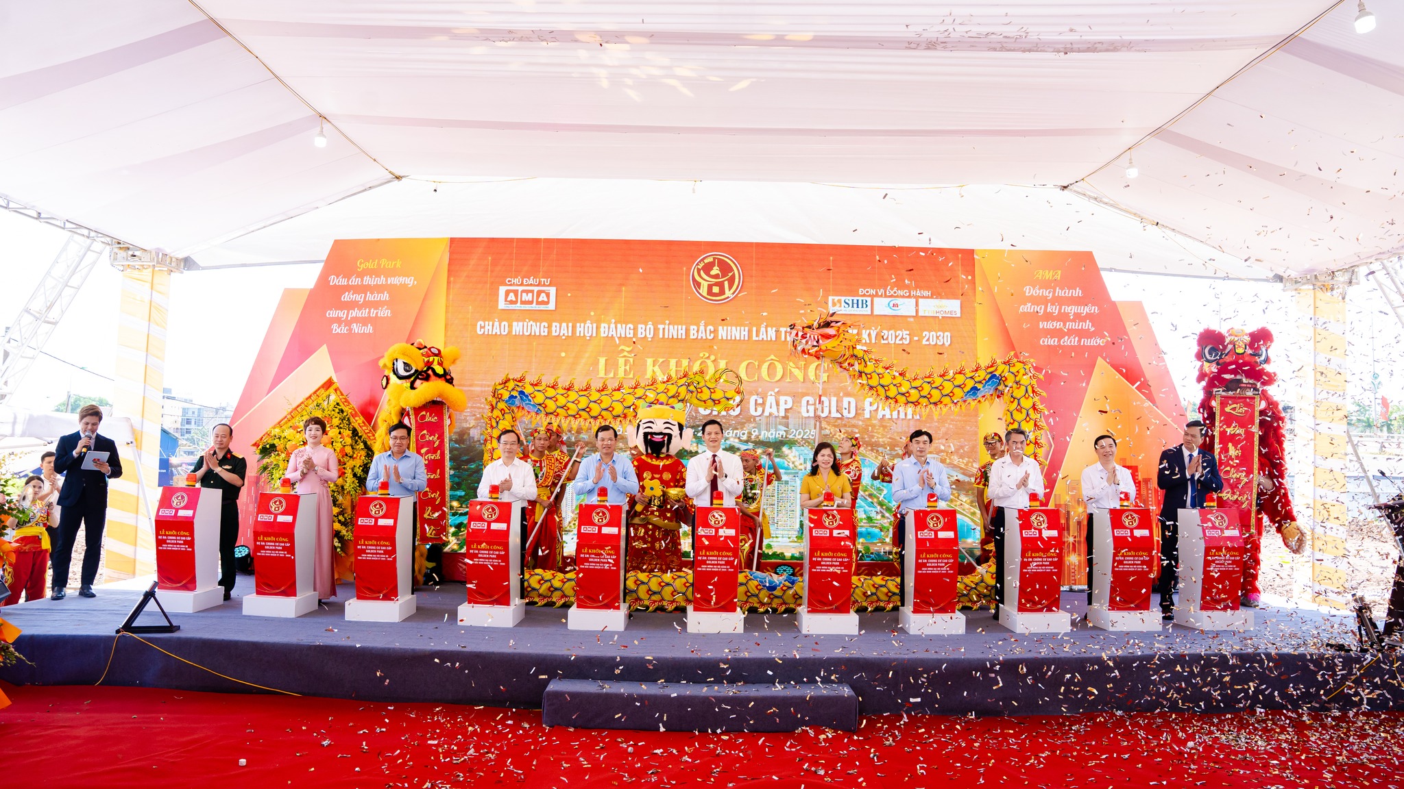 Lễ khởi công dự án căn hộ cao cấp Gold Park tháng 9/2025