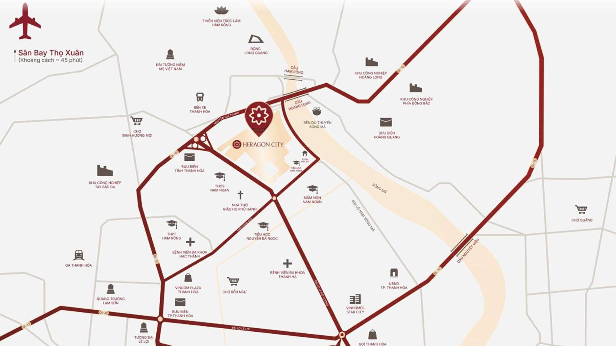 Vị trí Dự án Heragon City Thanh Hóa