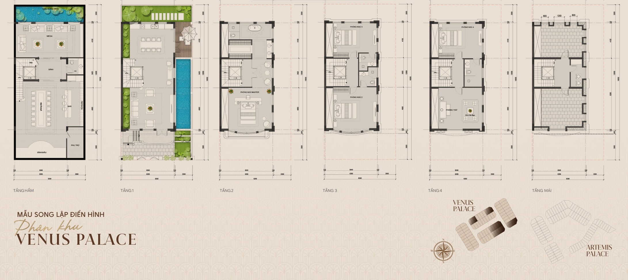 Thiết kế Biệt thự Venus Palace Noble Long Biên