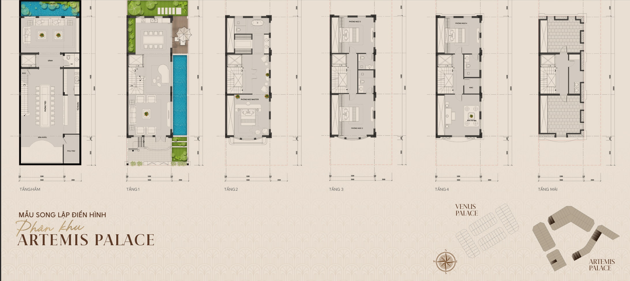 Thiết kế Biệt thự Artemis Palace Noble Long Biên