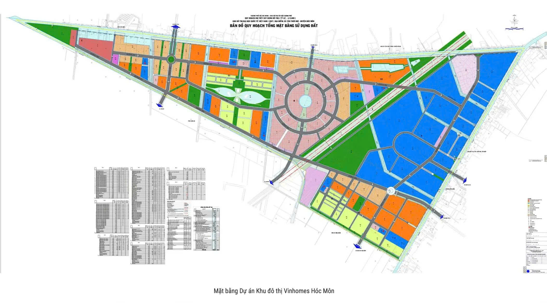 Tổng mặt bằng Vinhomes Saigon Park 1080 hecta