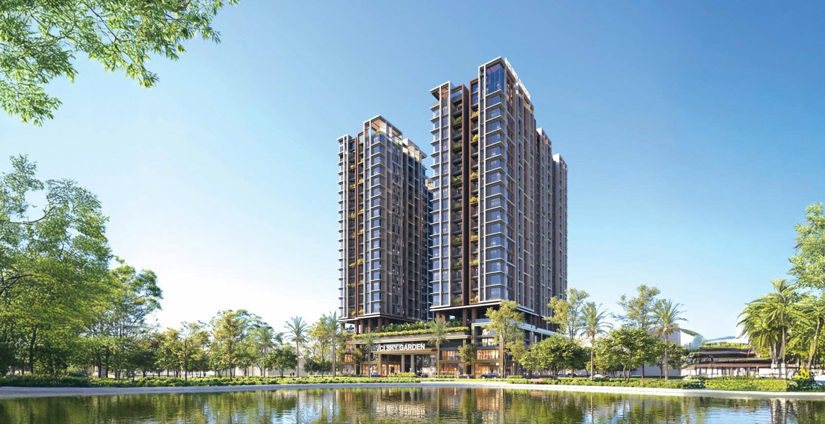 Tòa căn hộ chung cư Eden Park trong KĐT Sky Garden Vĩnh Yên (cũ) nay là phường Vĩnh Phúc, Phú Thọ