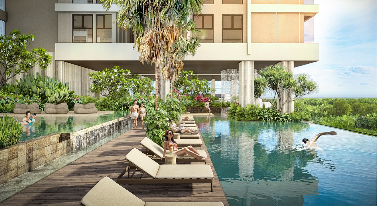 Tiện ích cao cấp: Hồ bơi vô cực tại tầng 4